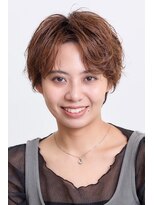 30代40代小顔カットショートパーマスタイル