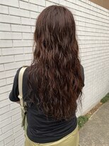 フェンヘアーアイス 中目黒(Fen.hair ici)&nbsp;大人可愛い♪ロングウルフデジタルパーマアッシュブラウン