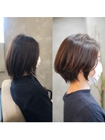 ソイルバイロミー(soil by ROMMY)&nbsp;【秋カラー】30代40代50代マロンブラウンの大人ショート