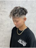 スキンフェード/ツイスパ/ホワイトメッシュ