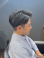 ビーダンディー(Bee dandy)&nbsp;ビジネスツーブロック デザインパーマ かき上げアップバング