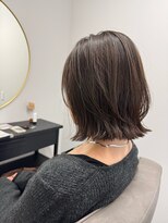アウラヘアーサロン(aura hair salon)&nbsp;ミディアムレイヤー×オリーブアッシュ