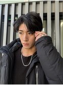 海外風メンズ  かきあげヘア  ミディアム  Syuri