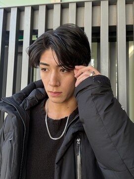 ユーフォリア 渋谷グランデ(Euphoria SHIBUYA GRANDE) 海外風メンズ  かきあげヘア  ミディアム  Syuri