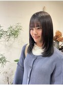顔まわりレイヤー/エアリーロング就活カラー//岡崎