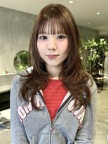 ハウ 心斎橋(how)&nbsp;ブリーチなし秋色カラーオリーブカラーミディアムレイヤー