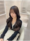 ラベンダーグレージュ/ブリーチなし/韓国ヘア/レイヤーカット