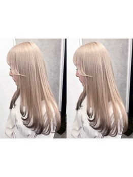 【小岩駅徒歩3分】驚きの艶と透明感で理想のカラーに！業界最高峰*エフェクトブリーチ*ダブルカラー\18,000