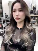 ★デジタルパーマミニウルフチェリーブラウンホワイトグレージュ
