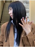 #ナチュラルブラック#エクステ#シールエクステ#カラー
