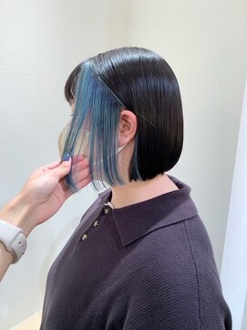 セイドット オモテサンドウ(Say. omotesando) Say.切りっぱなしボブインナーカラーデザインカラー表参道青山