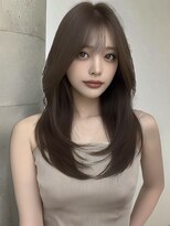 ユーフォリア 銀座(Euphoria)&nbsp;韓国/小顔/前髪/ココアベージュ/銀座/レイヤーカット