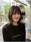 顔周りレイヤー/ダブルカラー/髪質改善/ケアブリーチ万代新潟駅