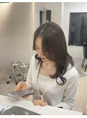 韓国風顔周りレイヤー×chocolate brown