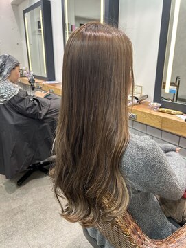 恵比寿おすすめ/美髪/ヒアルロン酸配合ヘアカラー/前髪なし
