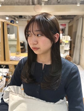 シースルーバング×レイヤーカット