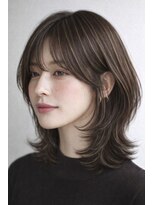 ハーツ(Heart's)&nbsp;ミディアムレイヤー白髪ぼかしカラー３０代４０代５０代６０代