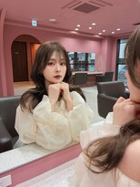 ボタン コロン 表参道 原宿(VOTAN COLON) ハッシュカット/韓国レイヤー/顔まわり/ブラウン/ベージュ/前髪