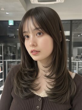 ミンクス 原宿店(MINX) ストレートアイロンでセット出来ちゃうセミロングレイヤー