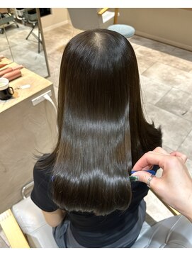 ザックジングウ 表参道(ZACC JINGU) 矢野口の巻ける縮毛矯正×艶カラー【美髪矯正ストレート】