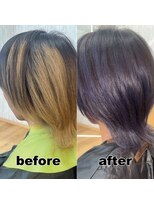 モンド ヘアクリエーション 下荒田店(monde hair creation)&nbsp;【monde】before × after × 髪質改善