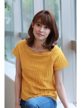 ヘアドゥ 稲毛店(hair do) 外ハネナチュラルミディ