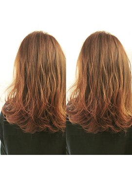 ロンド ルージュ 銀座店(Lond rouge) 【佐藤詩穂】お客様カラー★オレンジベージュ