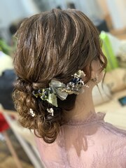 お呼ばれヘアセット♪