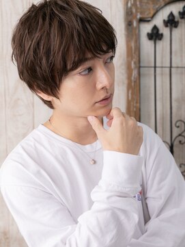 グルーミングサロン バーバー キャッスル 北浦和西口(Grooming salon Barber Castle) アンニュイで暖色系カラー韓国マッシュG