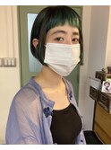 green×ミニボブ