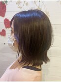 くびれボブ＊艶々ショコラピンク