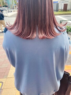 レトン 銀座(leton) テラコッタ/ミニウルフ/くすみブルー/くびれヘア/ウルフマッシュ