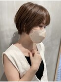 小顔小頭大人美人マッシュショート 【福岡聖容】