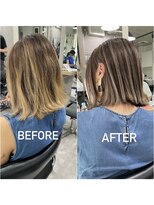 レディアル 大宮(REDEAL ope.)&nbsp;【ハイライト】ベージュハイライトバレイヤージュ白髪ぼかし