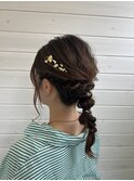 編みおろしヘアセット