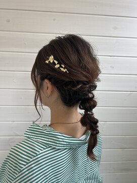 バース ヘアデザイン(Birth hair design) 編みおろしヘアセット