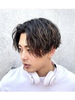 アソビ 表参道(ASOBI) 縦落ちツイスパ　センターパート
