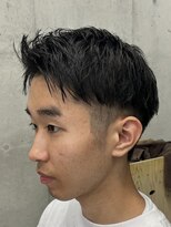 フイ 代々木(Hui)&nbsp;メンズ/アップバング/ツーブロックマッシュ/束間ショート/波巻き