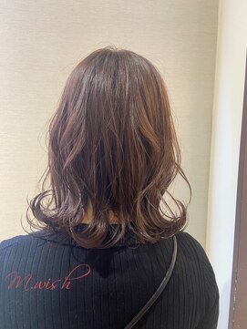 エムウィッシュ(M Wish) 抜け感セミディ/ワンカール/フェミニン/大人可愛い/大人ガーリー