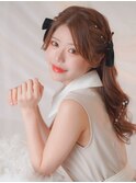 ガーリースタイル/心斎橋/ヘアメ/セットサロン