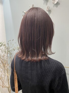 トゥーリ 甘木店(tuuli) tuuli☆30代40代ペールベージュ切りっぱなしミディアム