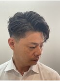 ウェーブパーマ ハーフバック