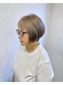 シフォングレージュの白髪ぼかし