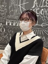 アイリー 名古屋(A/LEE)&nbsp;ショートインナーカラー／パープルシルバー