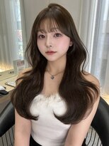 ボタン テンジン(VOTAN tenjin)&nbsp;[votanふうか]オリーブカラー/顔周りカット/天神韓国ヘア