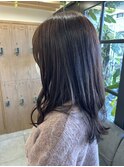 セミロング/アッシュブラウン
