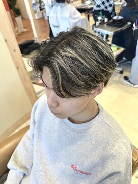 ヘア スパ ビューティー エールフォルム(HAIR SPA BEAUTY YELLFORME) センターパート×ホワイトメッシュ★
