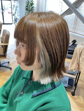 セン バイ エント(sen by emt) ミディアムスタイル×インナーカラー