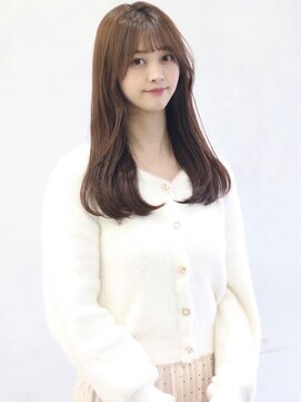 アース コアフュールボーテ 熊谷店(EARTH coiffure beaute) ナチュラルベージュ_ヨシンモリ_顔周りレイヤー_レイヤーカット