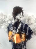 ツイン浴衣ヘアセット＊